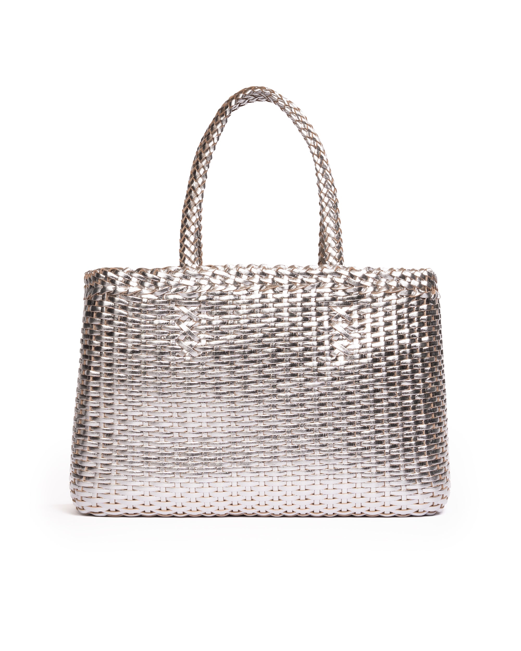 Borsa Tote intrecciata Alluminio