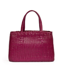 Borsa Tote intrecciata Fucsia