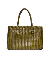 Borsa Tote intrecciata Verde