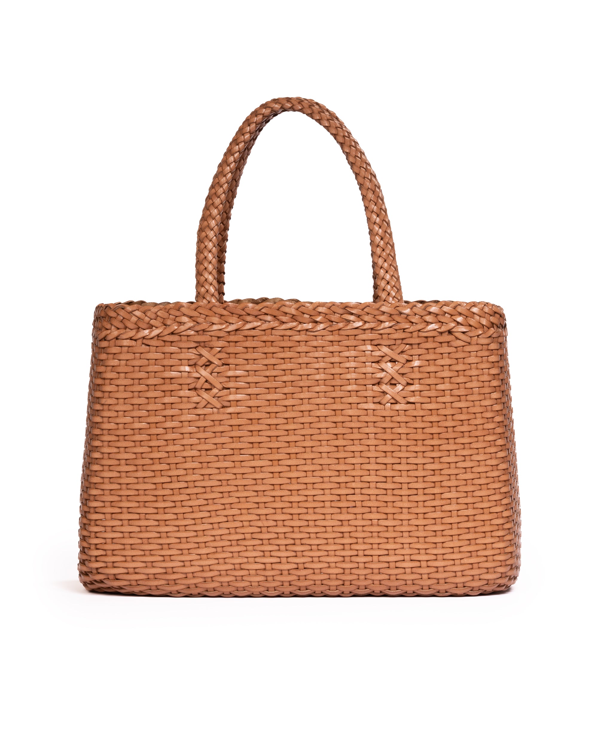 Borsa Tote intrecciata Pesca