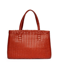 Borsa Tote intrecciata Arancione