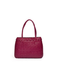 Borsa Mini Tote intrecciata Fucsia