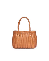 Borsa Mini Tote intrecciata Pesca