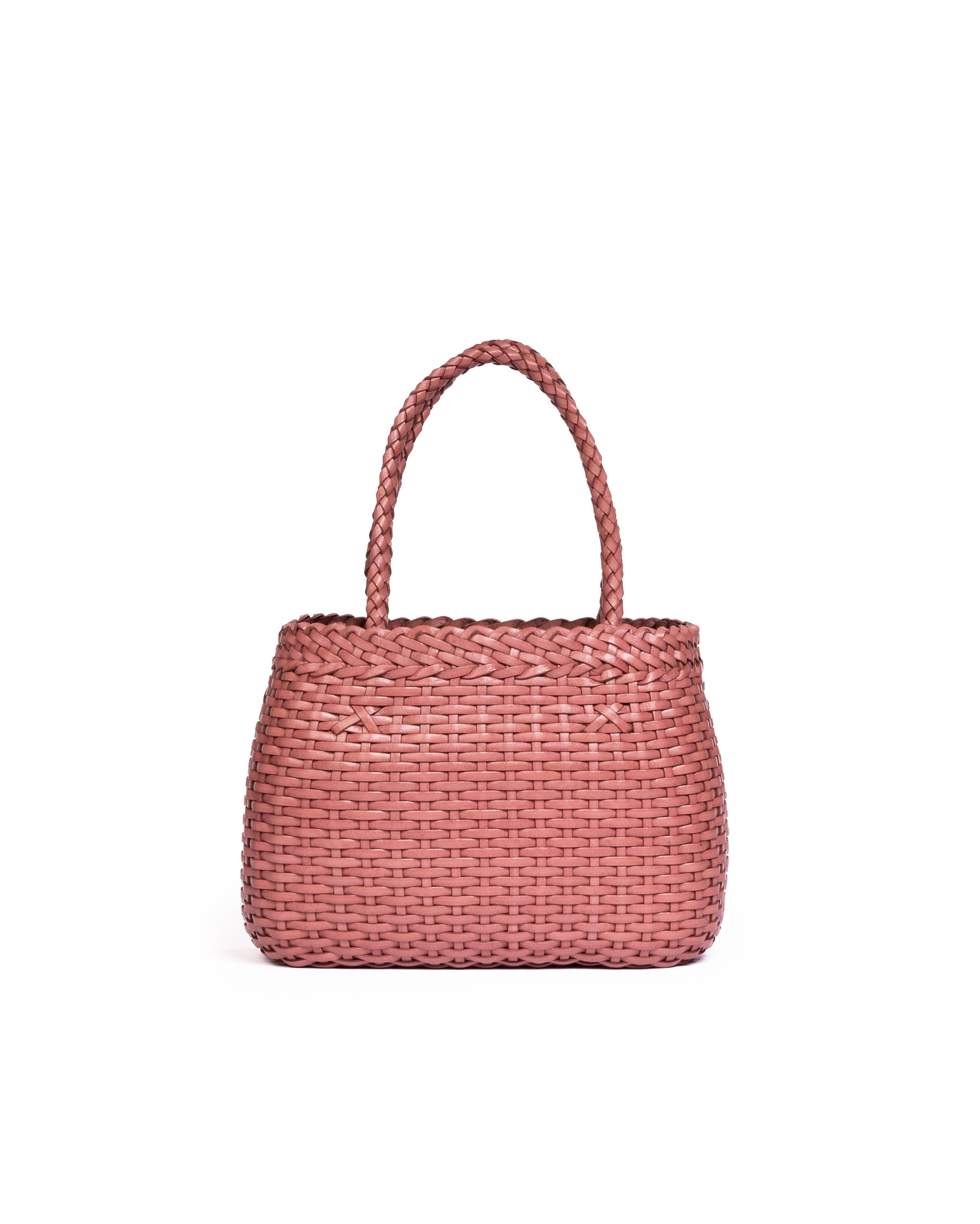 Borsa Mini Tote intrecciata Rosa