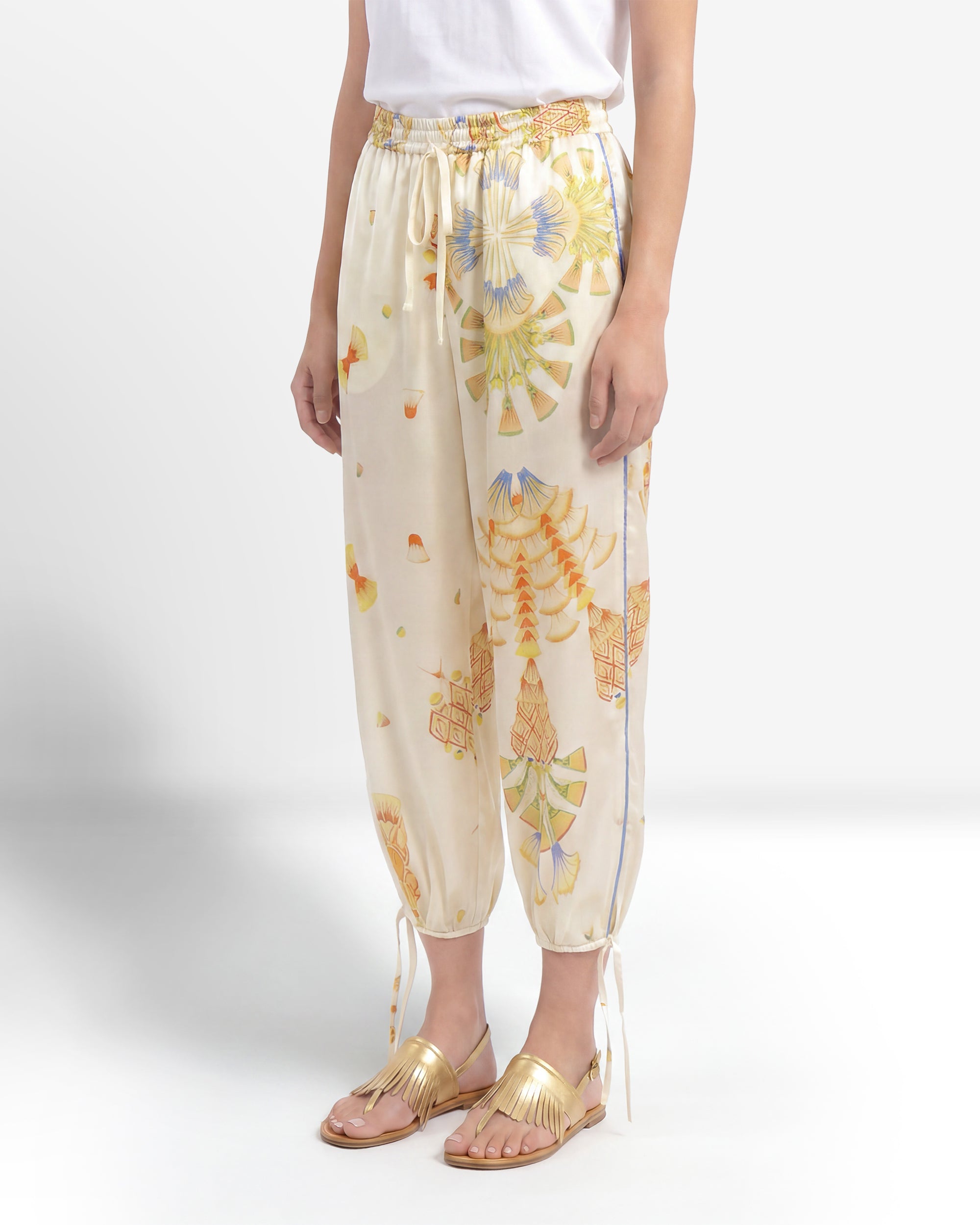 Pantalone Capri in seta