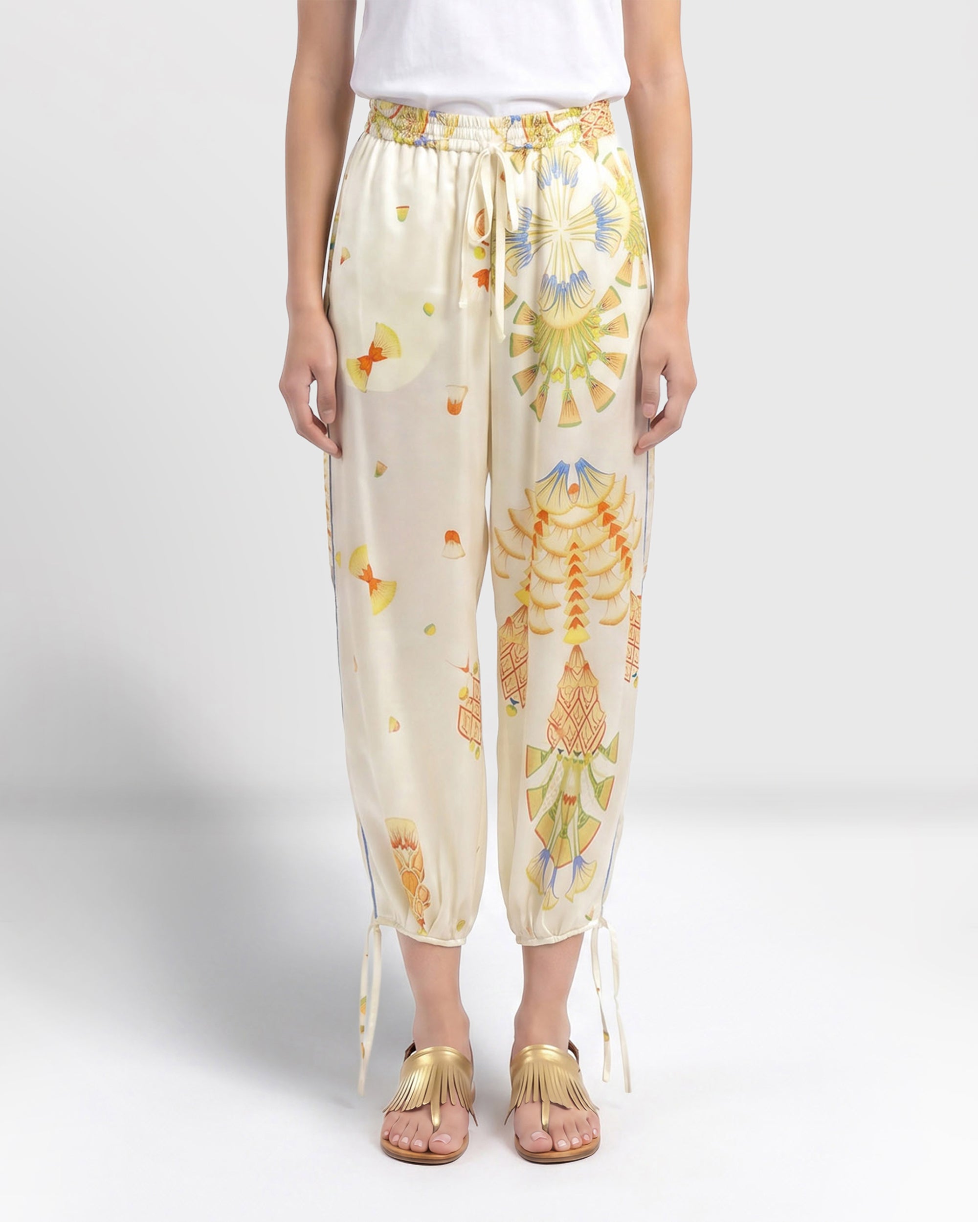Pantalone Capri in seta