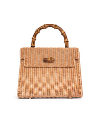 Borsa con Manico in Bamboo Biscotto