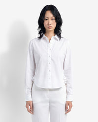 Camicia bianca con volant