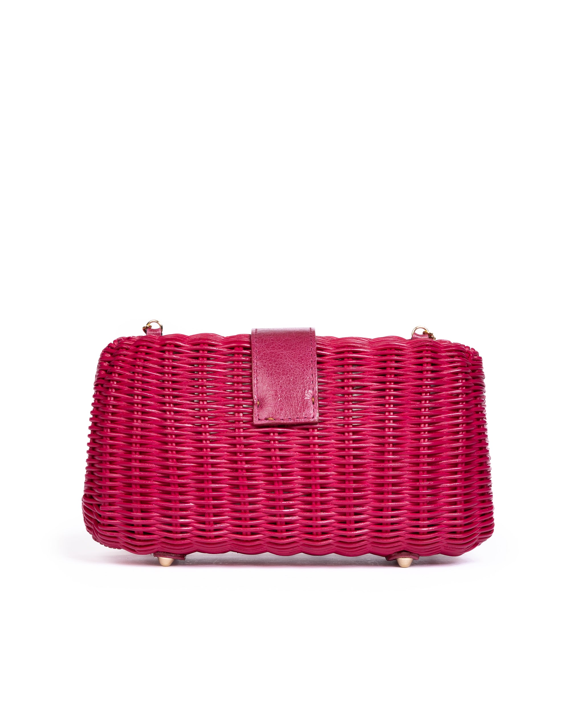 Clutch in Midollino Fucsia
