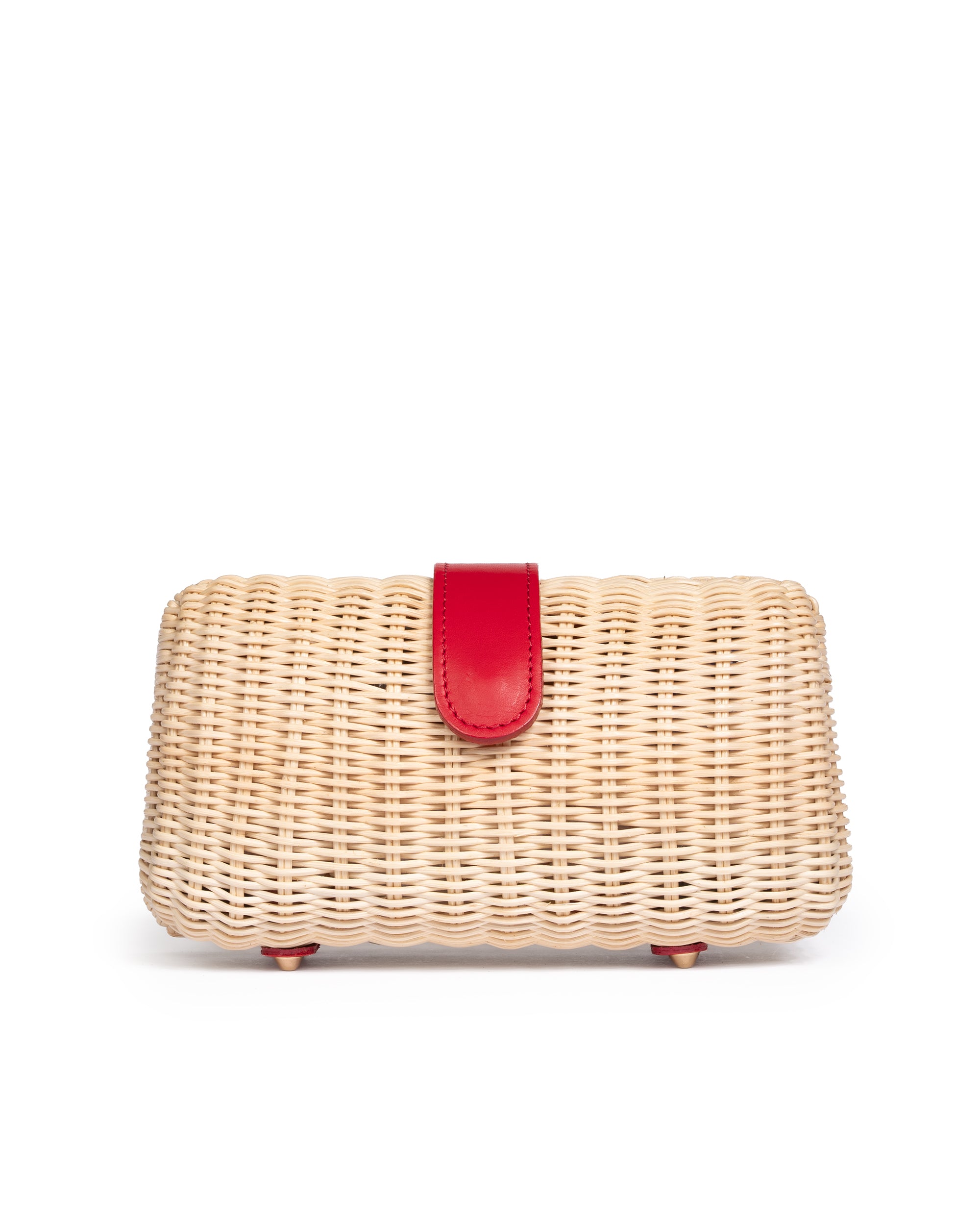 Clutch in Midollino Naturale/Rosso