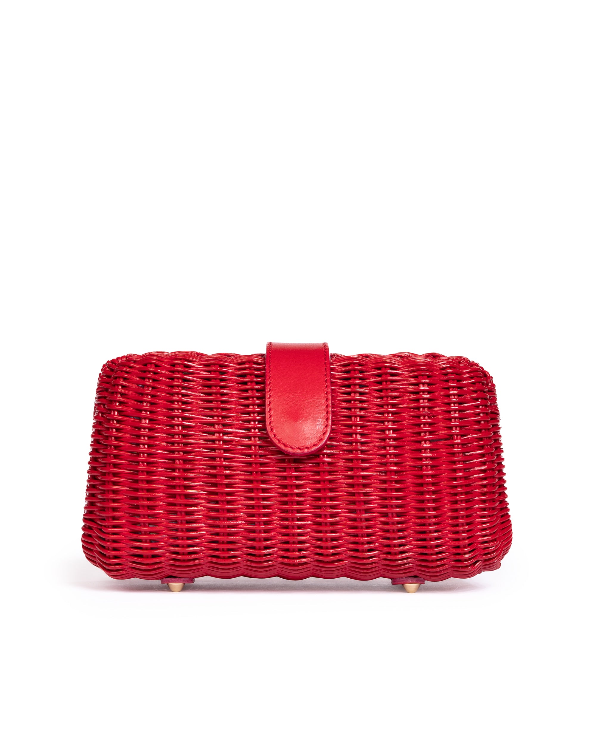 Clutch in Midollino Rossa