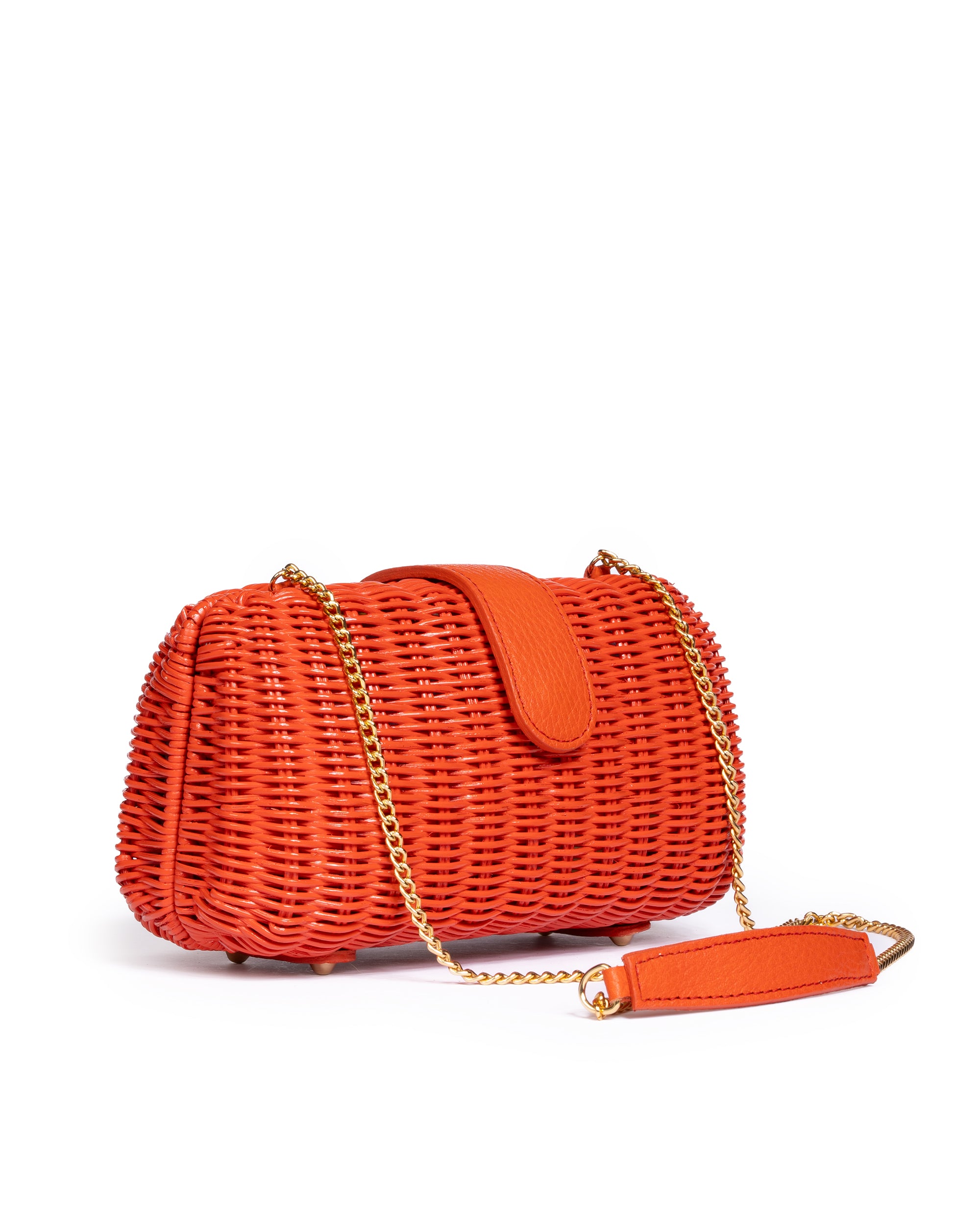 Clutch in Midollino Arancione