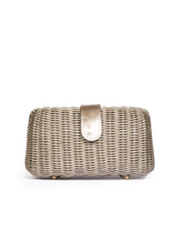 Clutch in Midollino Platino