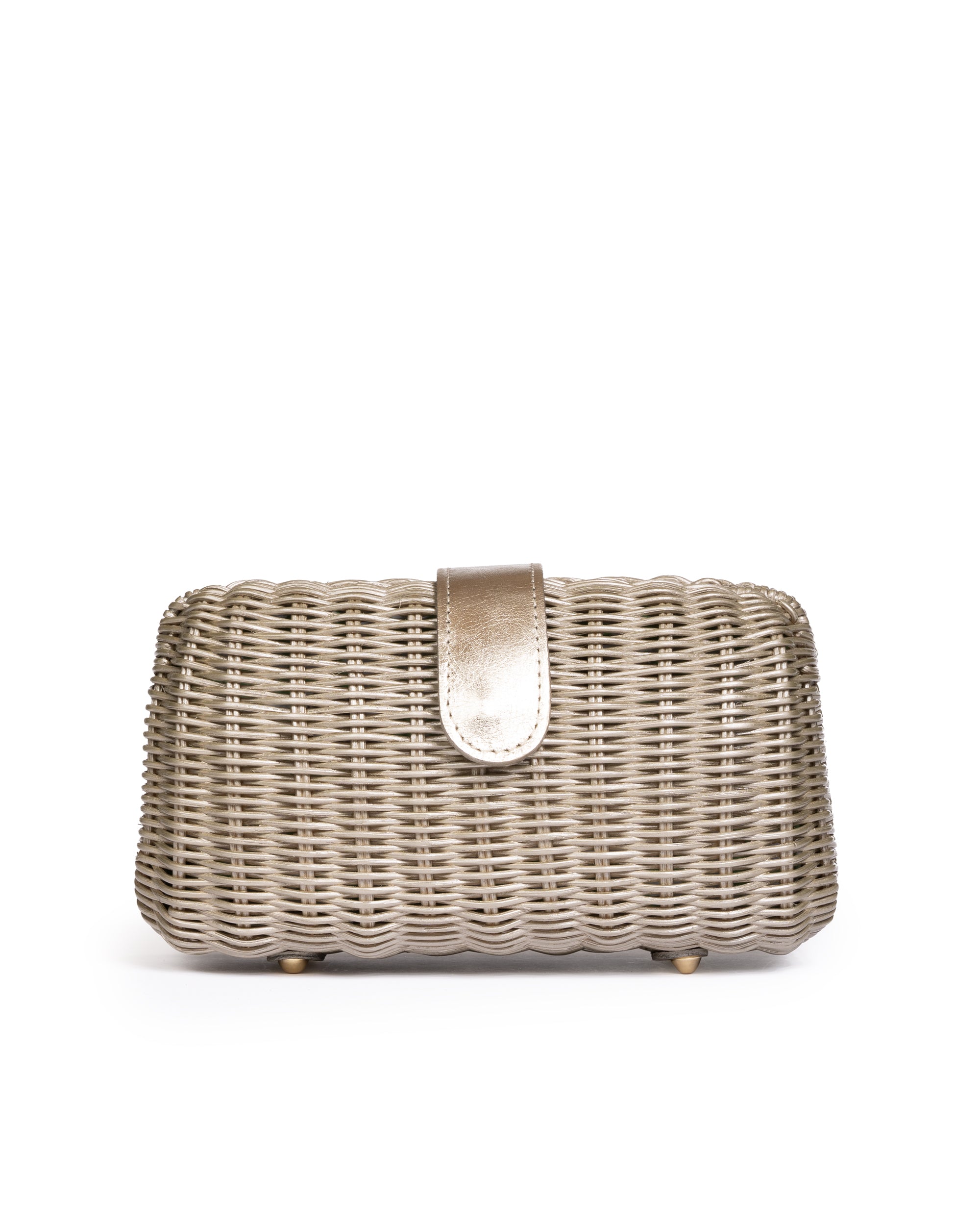 Clutch in Midollino Platino