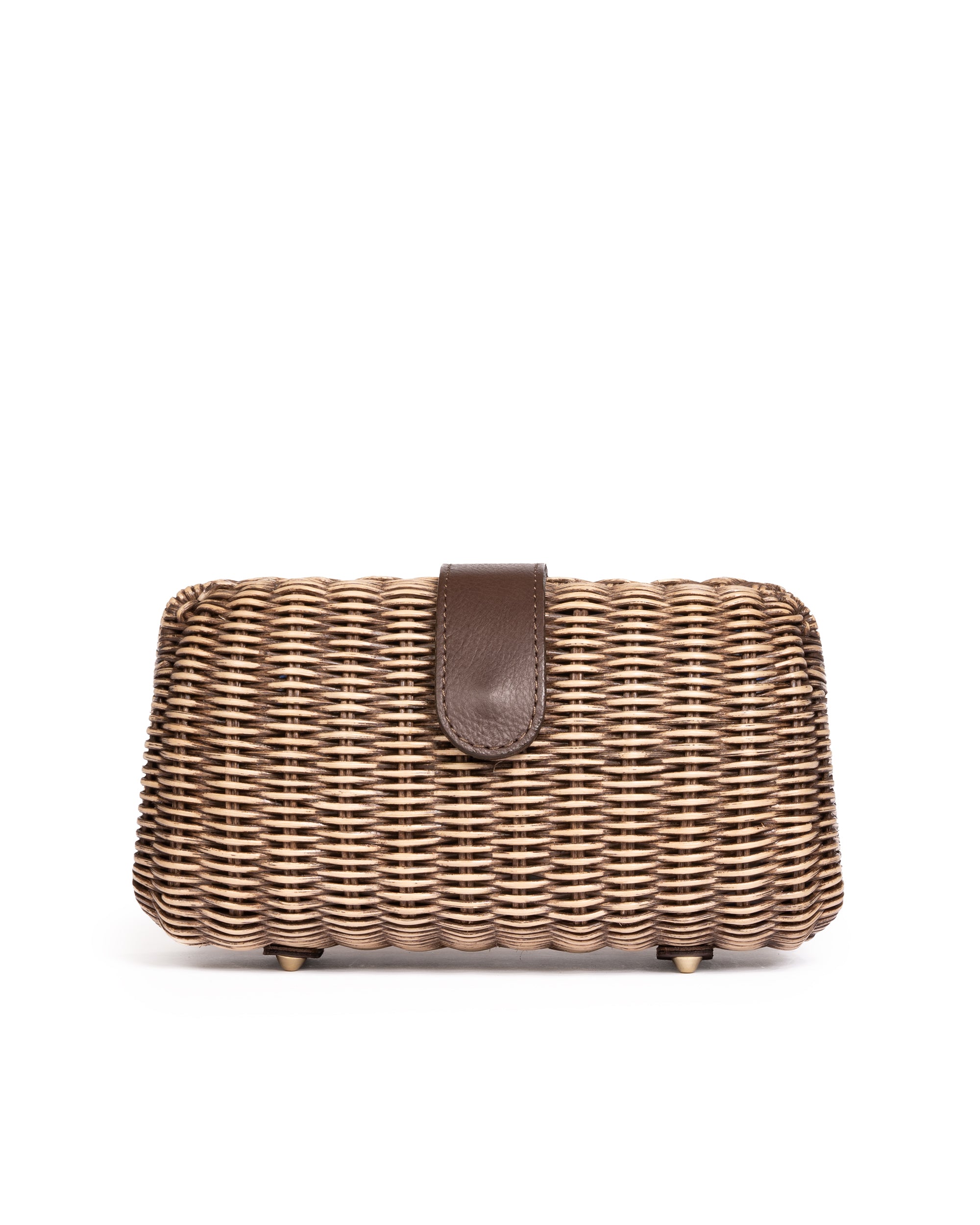 Clutch in Midollino Tortora/Marrone
