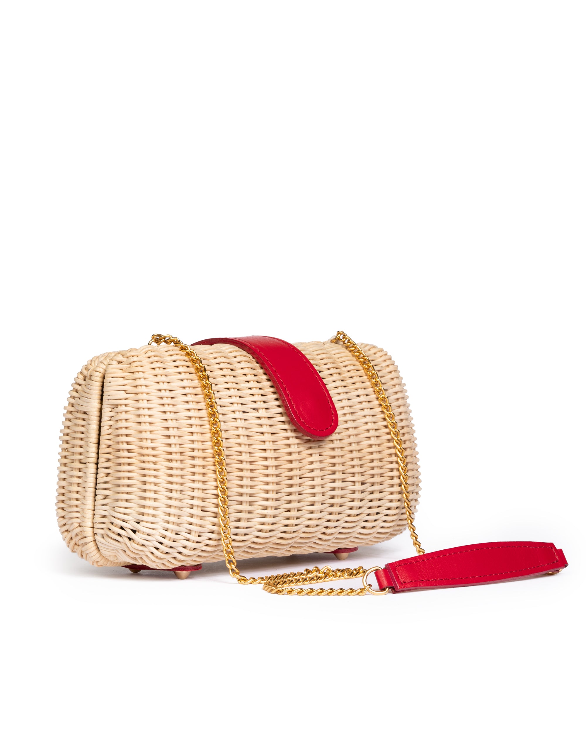Clutch in Midollino Naturale/Rosso