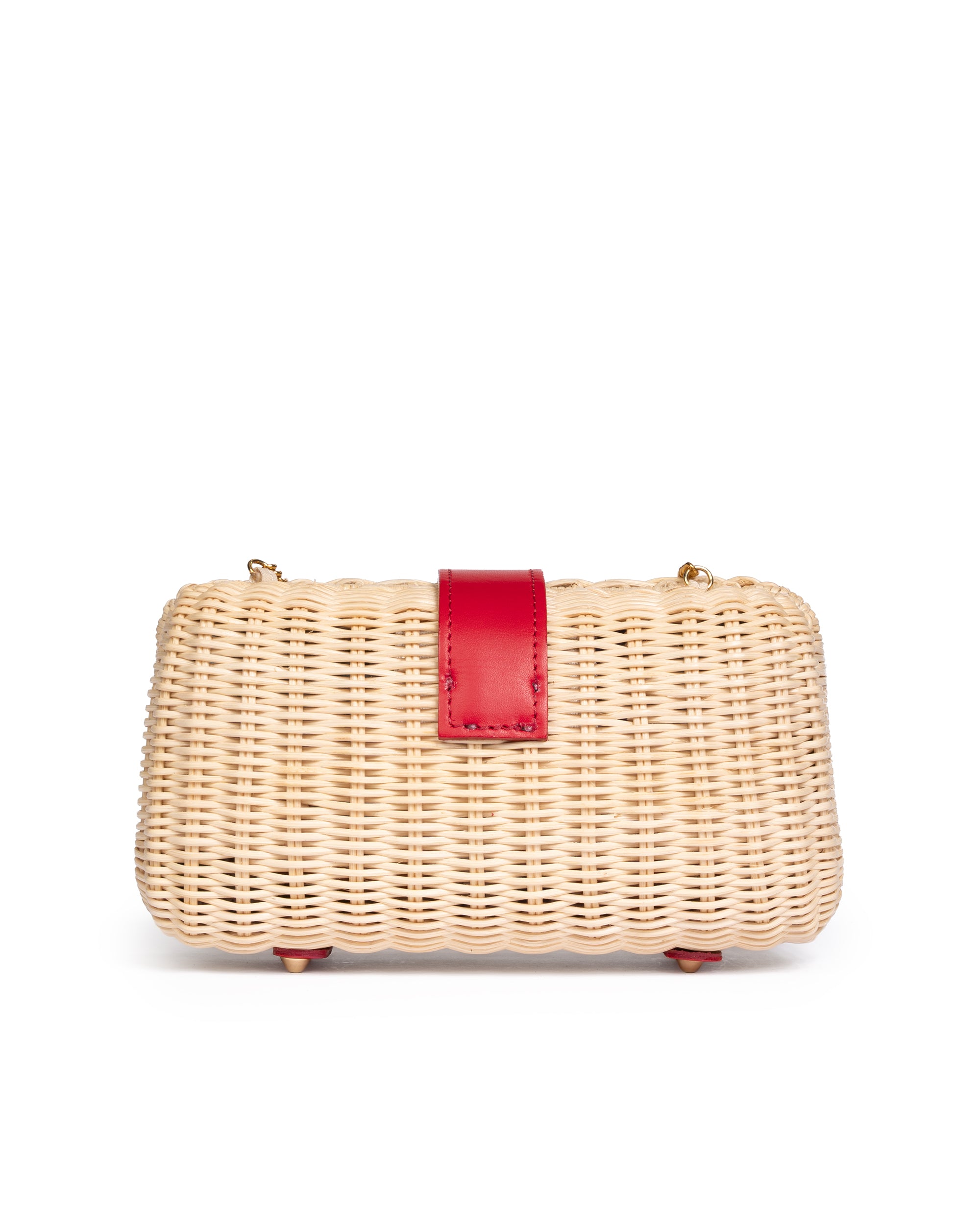 Clutch in Midollino Naturale/Rosso