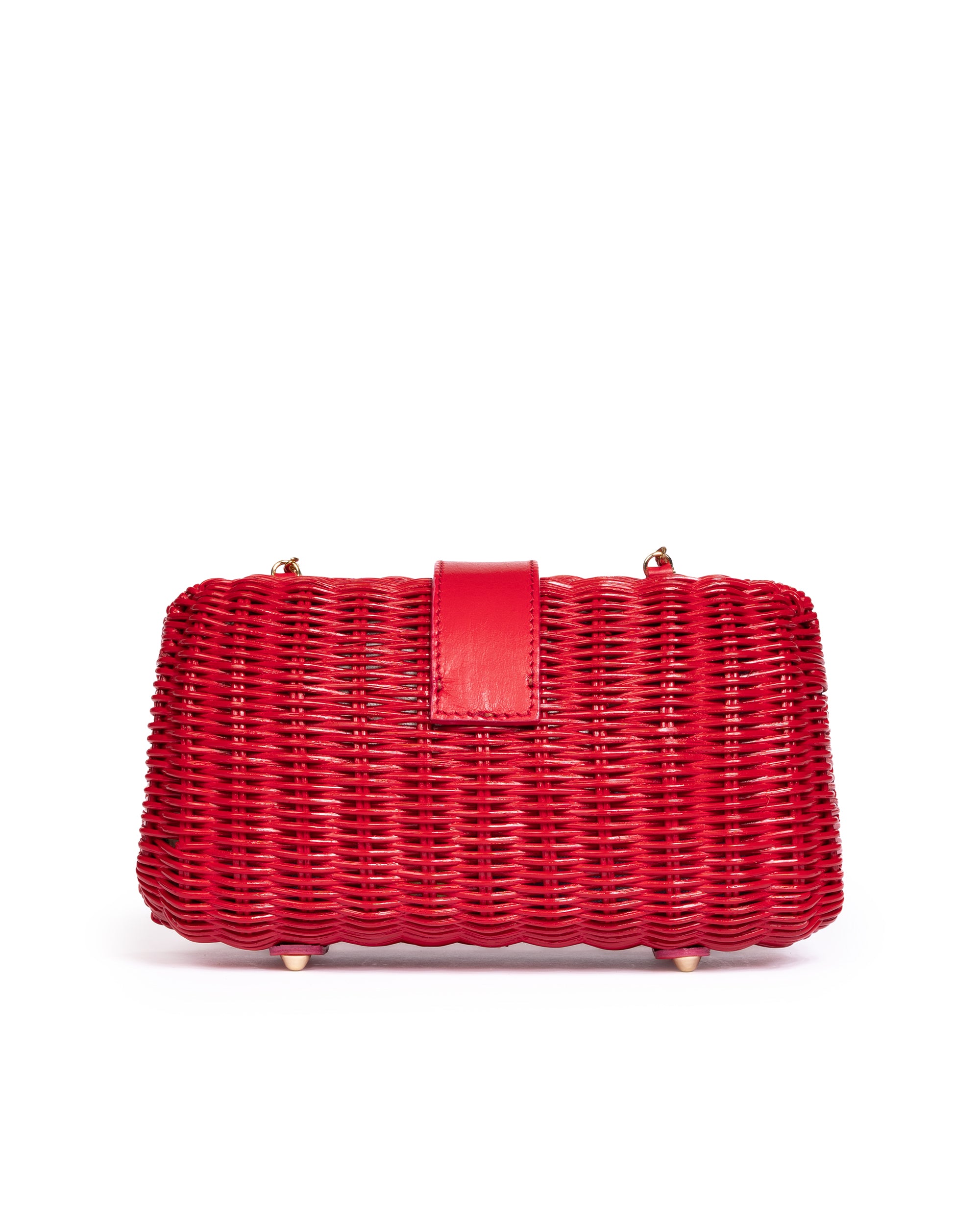 Clutch in Midollino Rossa