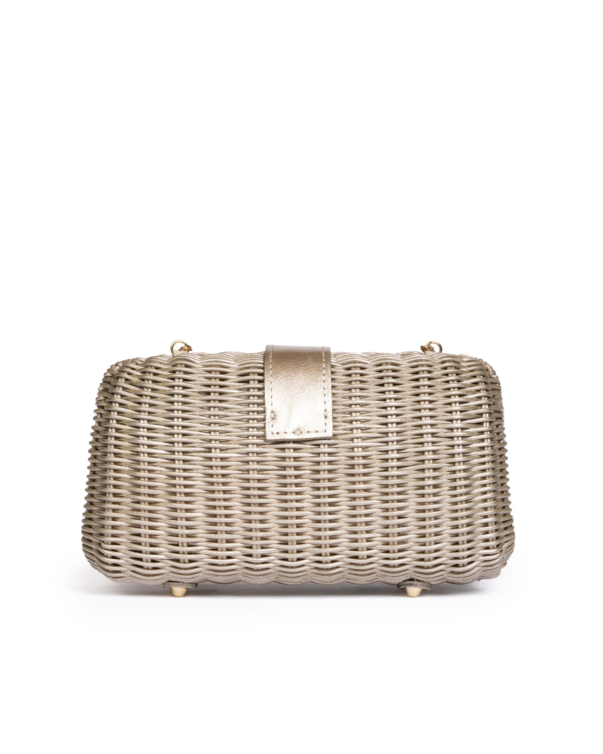 Clutch in Midollino Platino