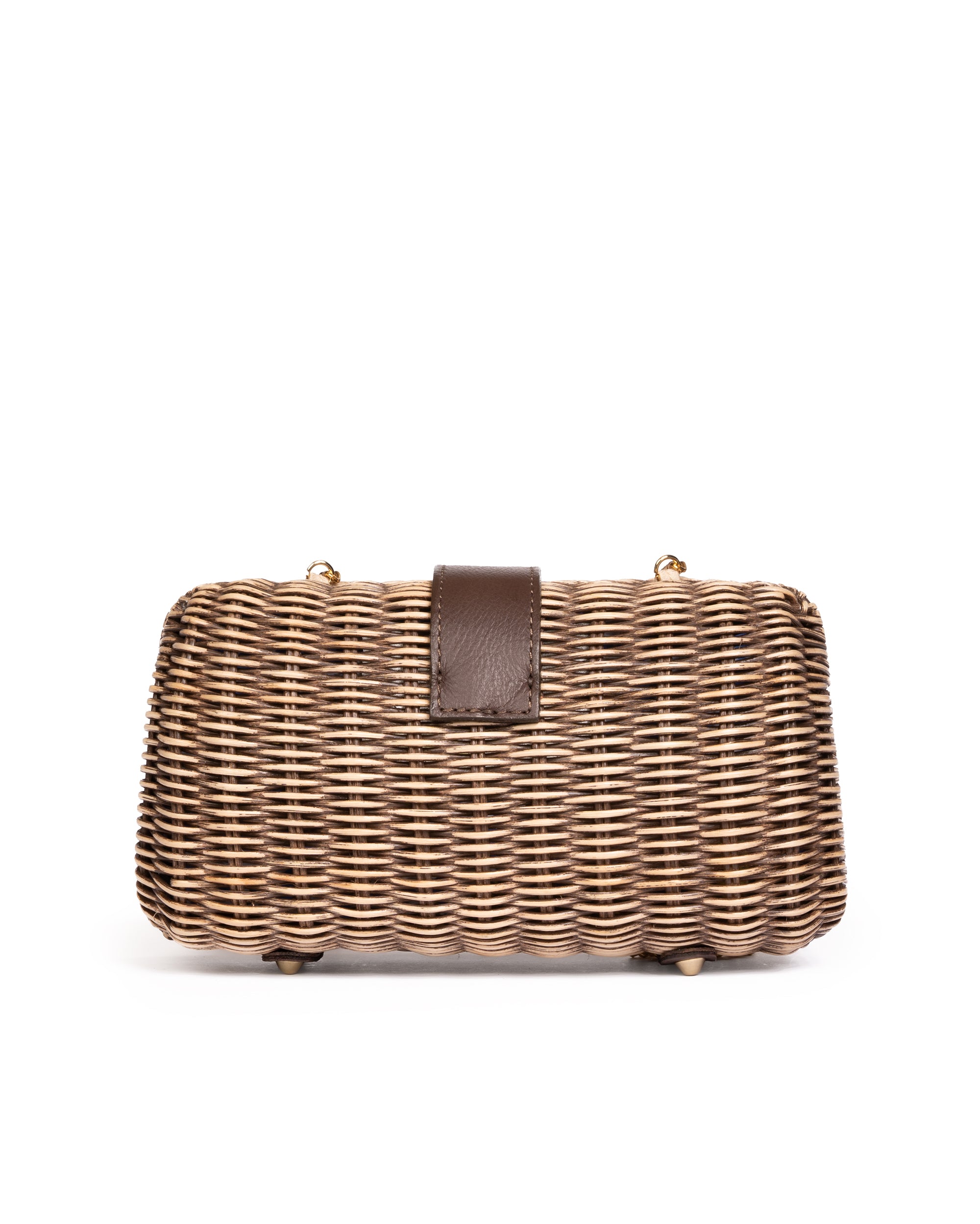 Clutch in Midollino Tortora/Marrone