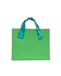 Borsa in canvas verde