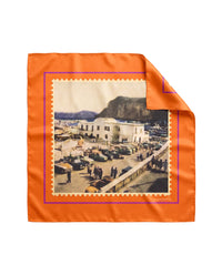 Foulard in seta cartolina di Capri