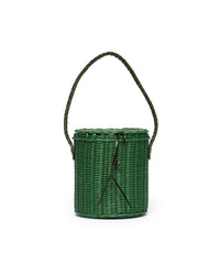 Secchiello in midollino verde