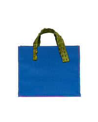 Borsa canvas bluette
