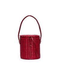 Borsa midollino rosso