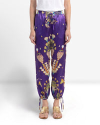 Pantalone Capri viola