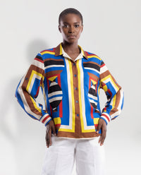 Camicia in twill di seta sartoriale