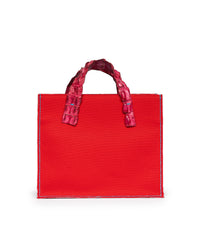 Borsa canvas rossa