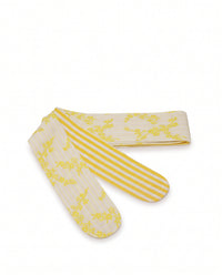 Obi in cotone a fiori e righe