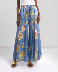 Gonna pantalone in seta