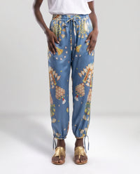 Pantaloni in seta carta da zucchero