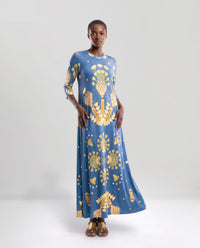 Vestito lungo elegante in jersey