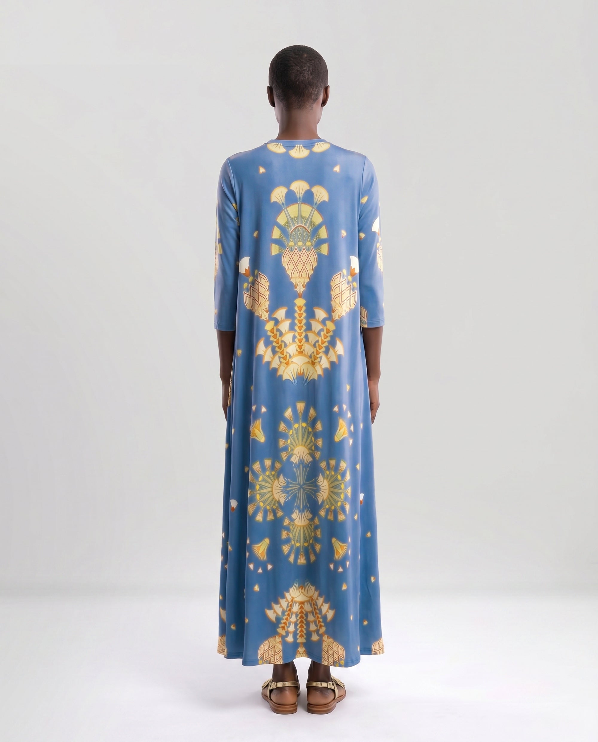 Vestito lungo elegante in jersey